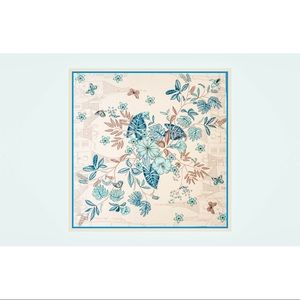 🆕 chic blue floral square scarf/wrap